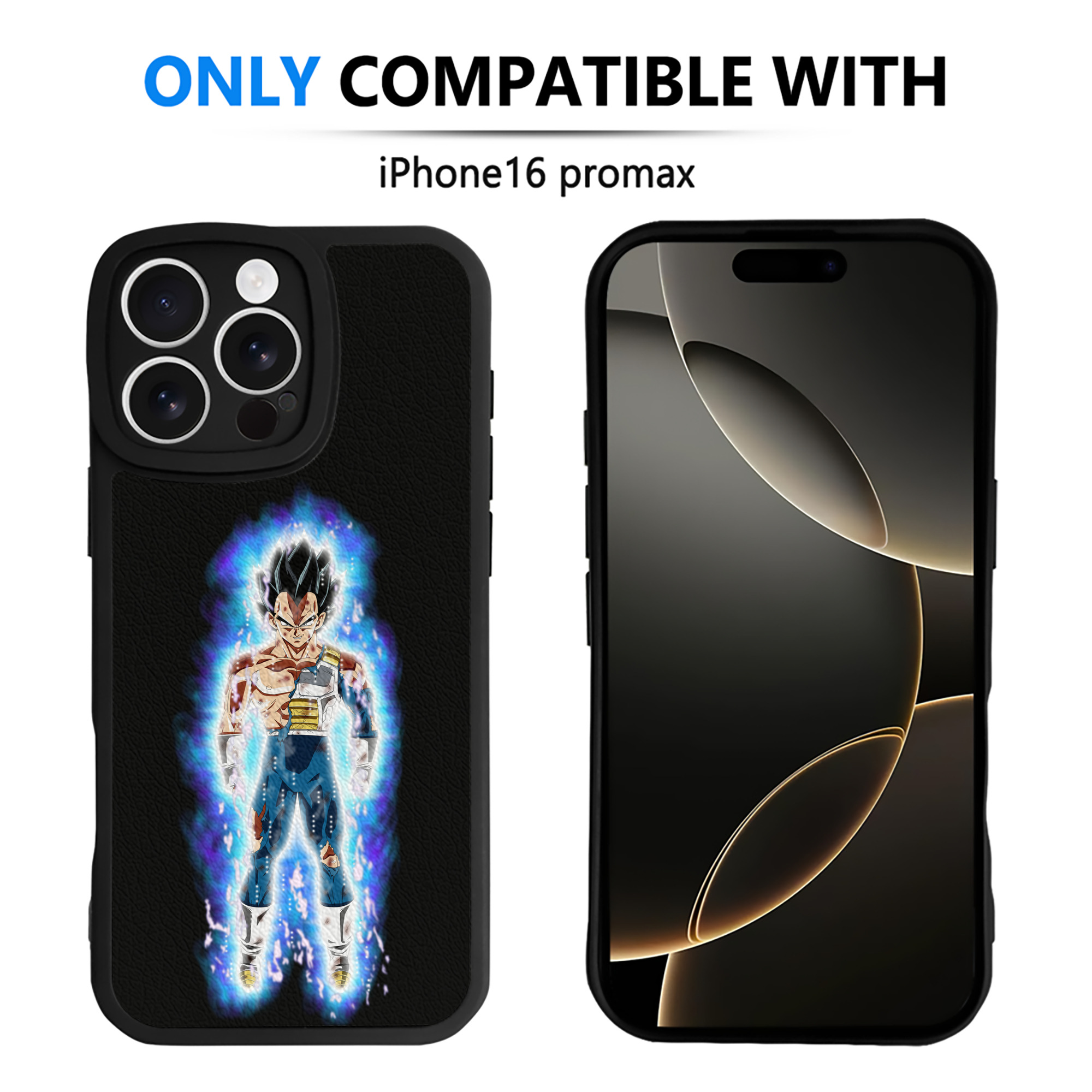（画像用） ドラゴンボール ベジータ四世（Bejīta Yonsei）DRAGON BALL Vegeta IV 【iPhone 16シリーズ対応】シリコンスマホケース（レザー調） 材質：シリコン